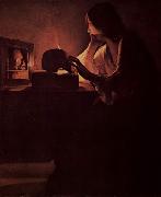 Georges de La Tour Bubende Maria Magdalena oil